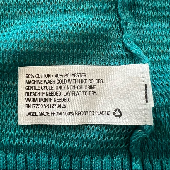 Teal Button-Up Cardigan - Picture 3 of 3